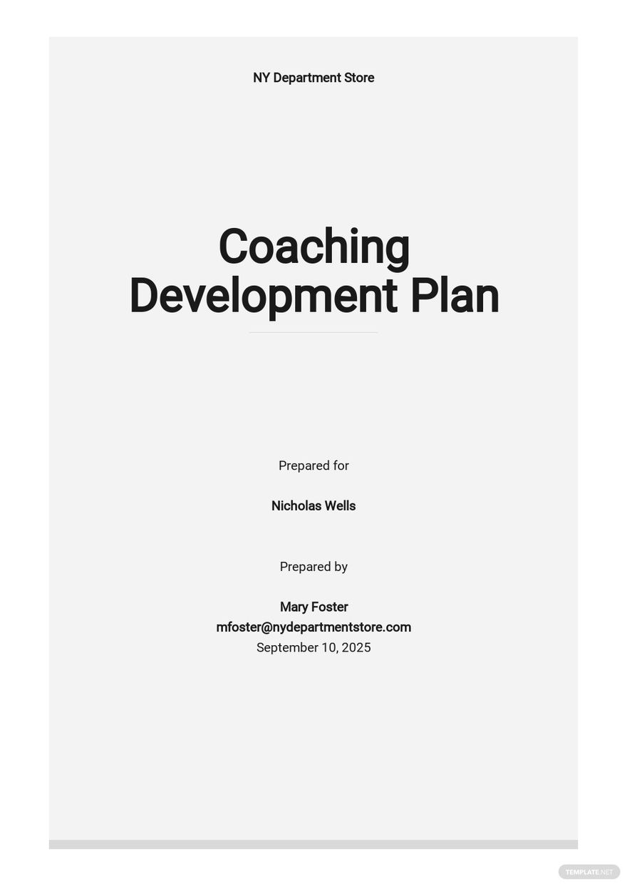 Coaching Plan Templates 11+ Docs, Free Downloads