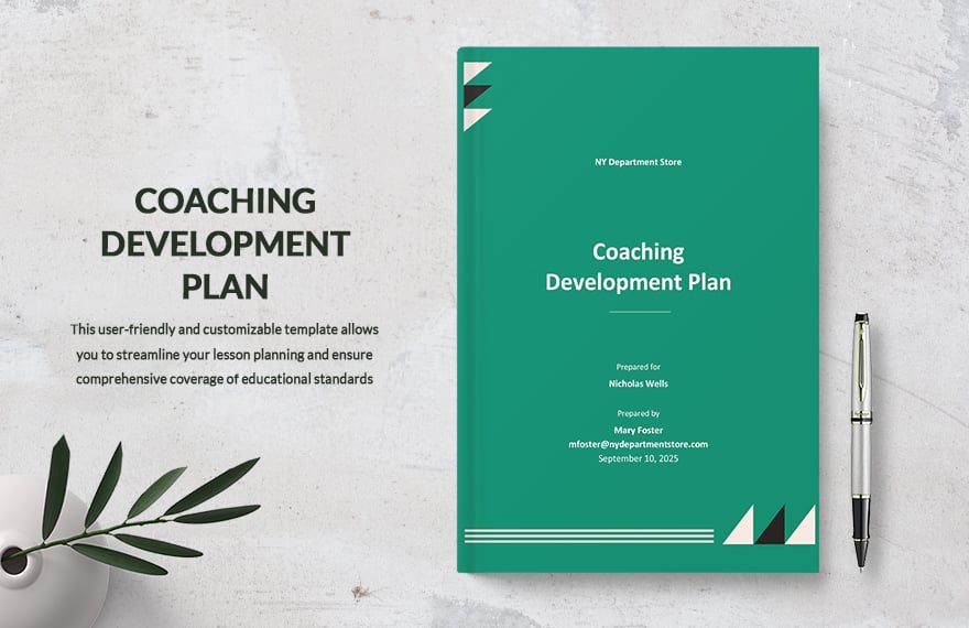 Coaching Development Plan Template in Word, Google Docs, PDF, Apple Pages