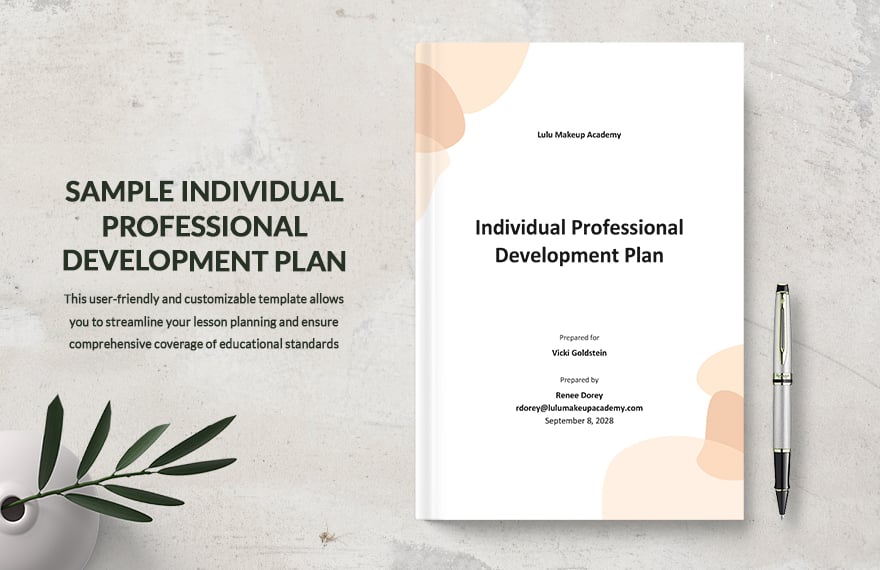 Sample Individual Professional Development Plan Template in Word, Google Docs, PDF, Apple Pages