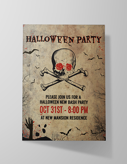 free creepy halloween invitation template download 344 invitations