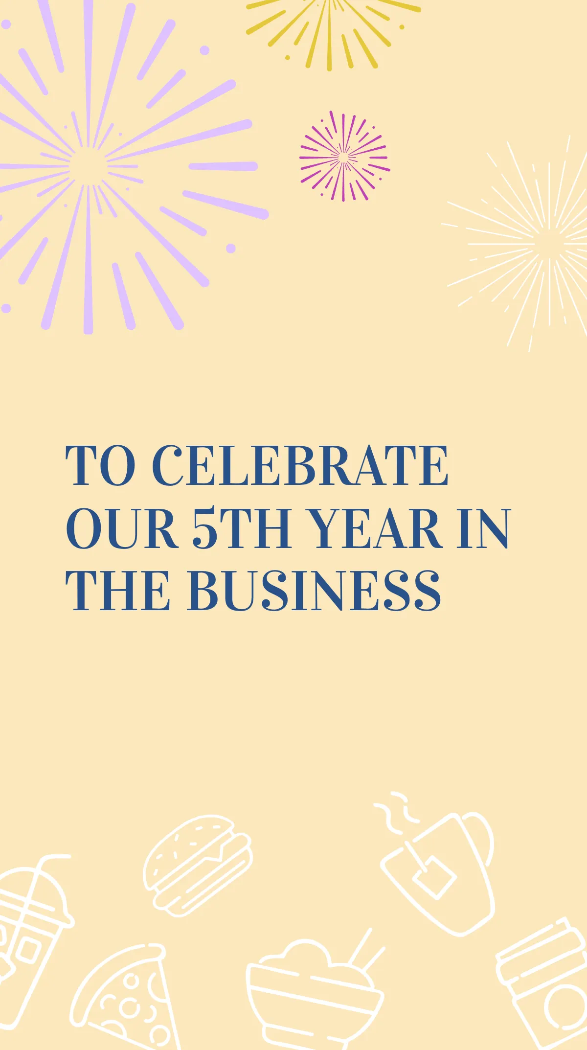 Free Cafe Anniversary Celebration Instagram Story Template to Edit Online