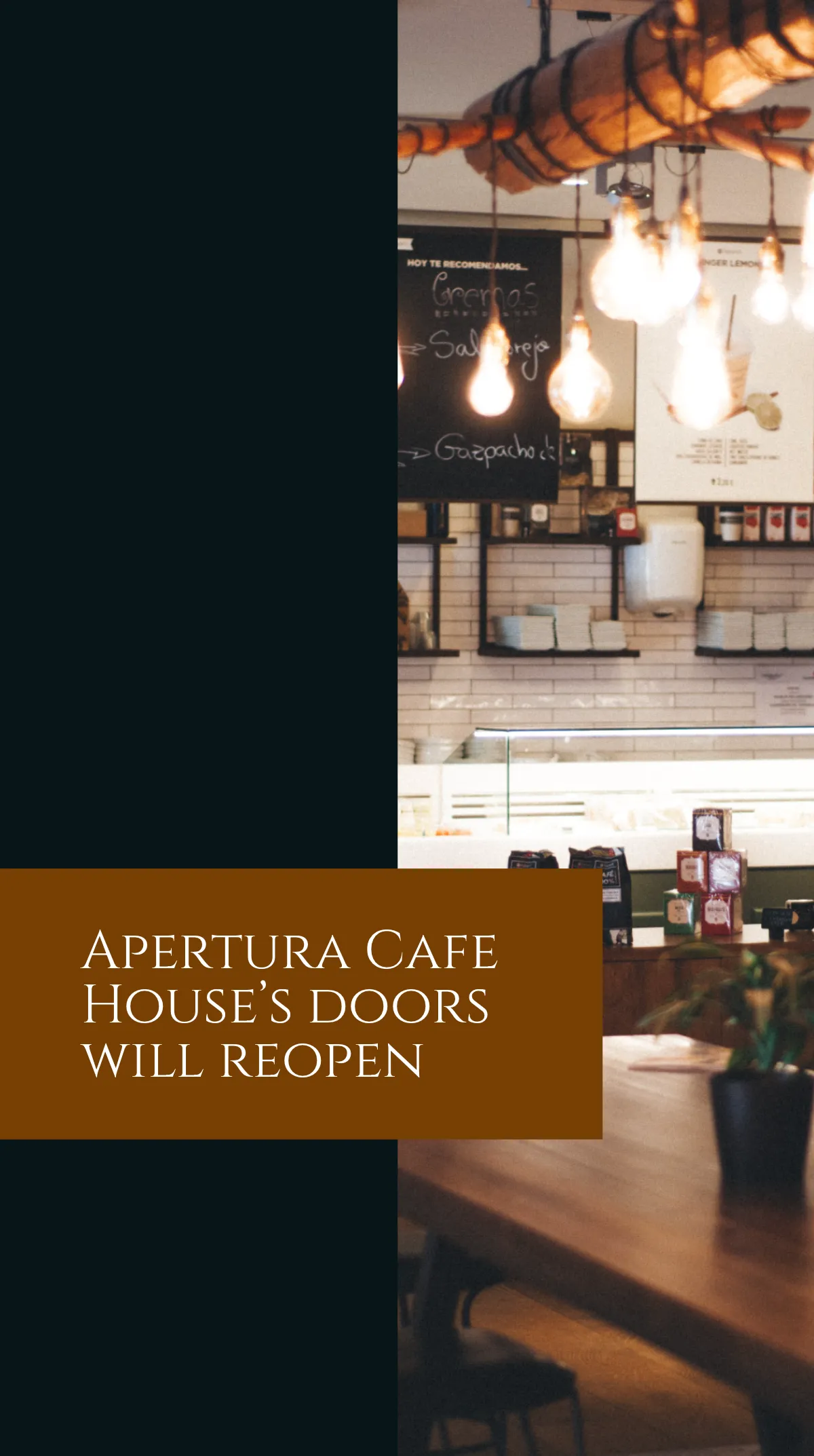 Free Cafe Grand Re-Opening Instagram Story Template to Edit Online