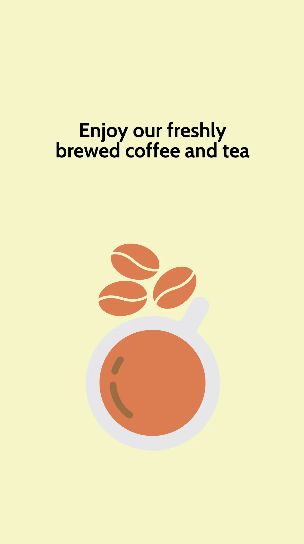 Free Simple Cafe Instagram Story Template to Edit Online