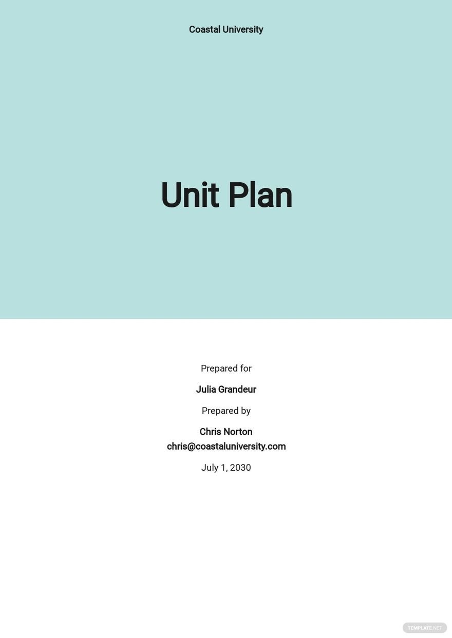 business unit plan on a page