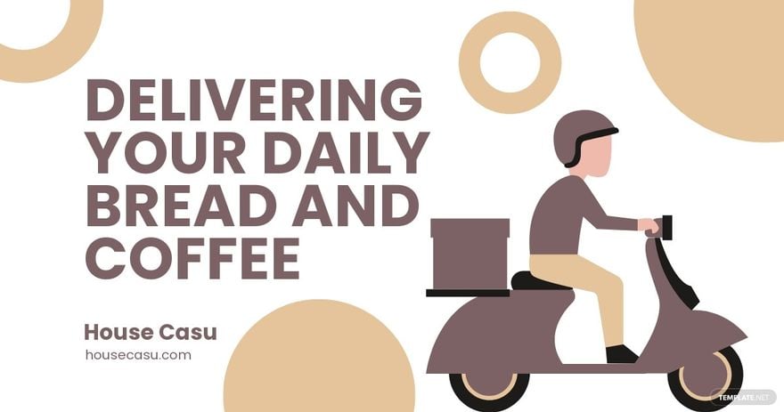 Cafe Delivery Facebook Post Template