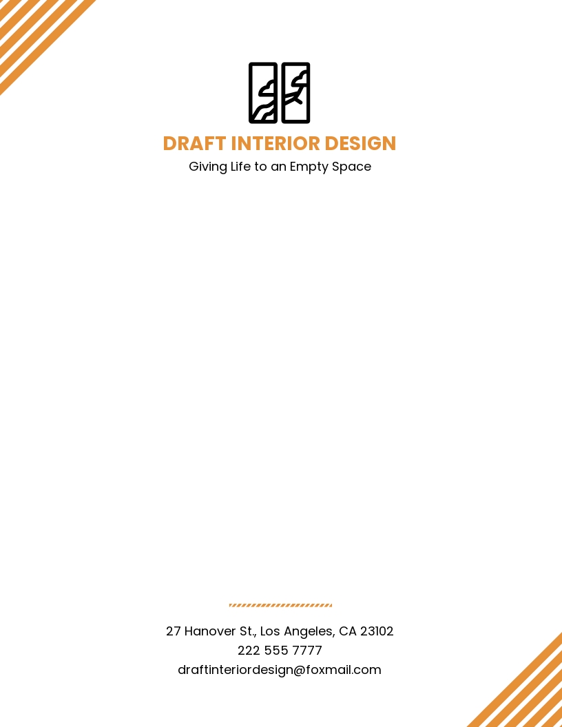 Interior Design Letterhead Template Download In Word Google Docs Template