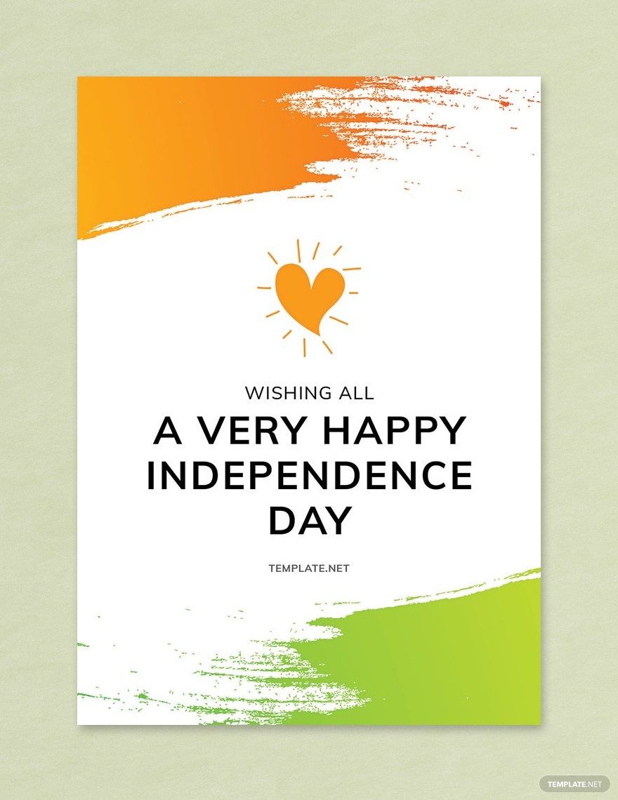 Independence Day 15th August Template