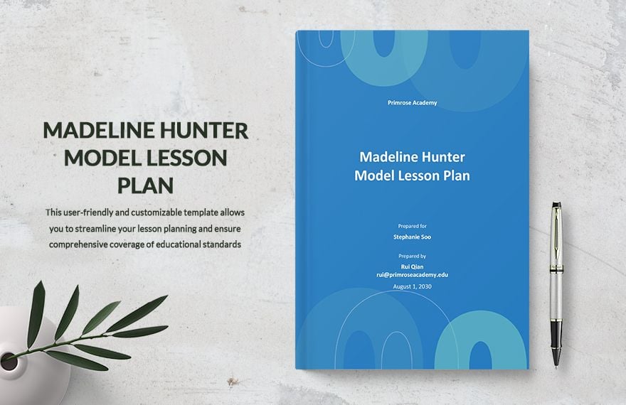 Madeline Hunter Model Lesson Plan Template