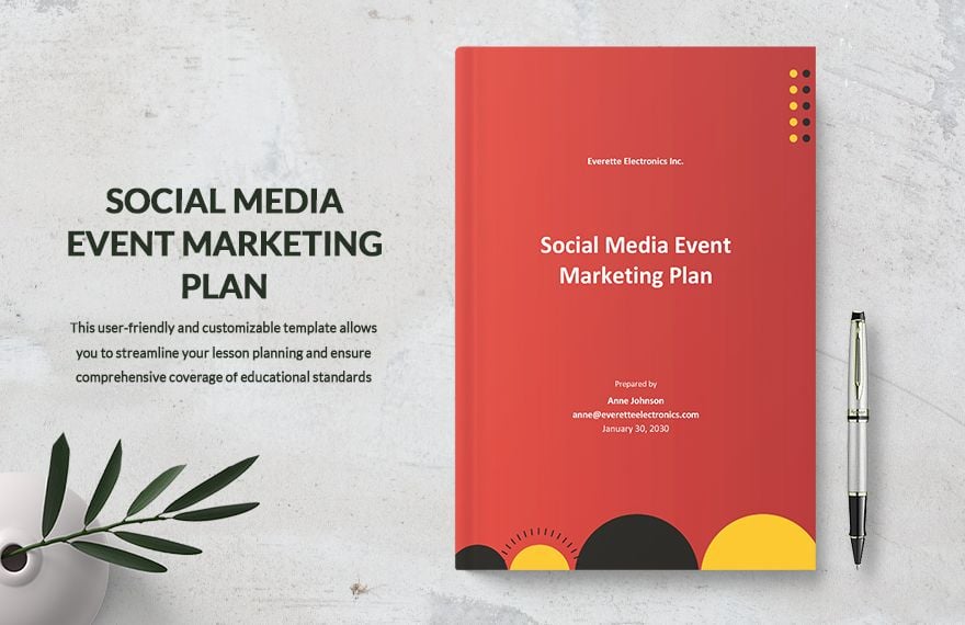 Social Media Event Marketing Plan Template