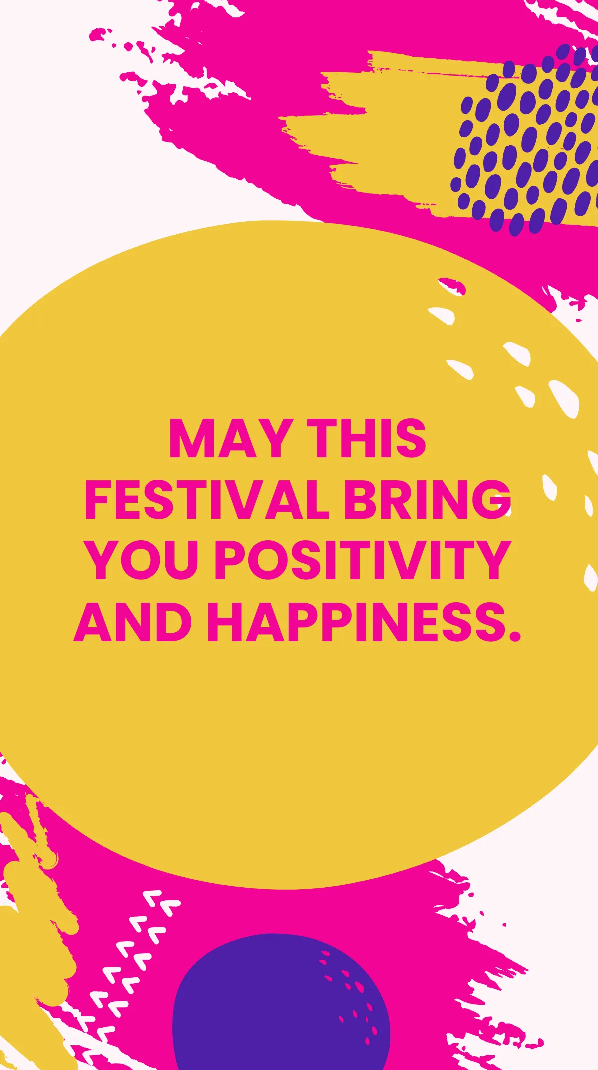 Holi Festival Quote Instagram Story Template
