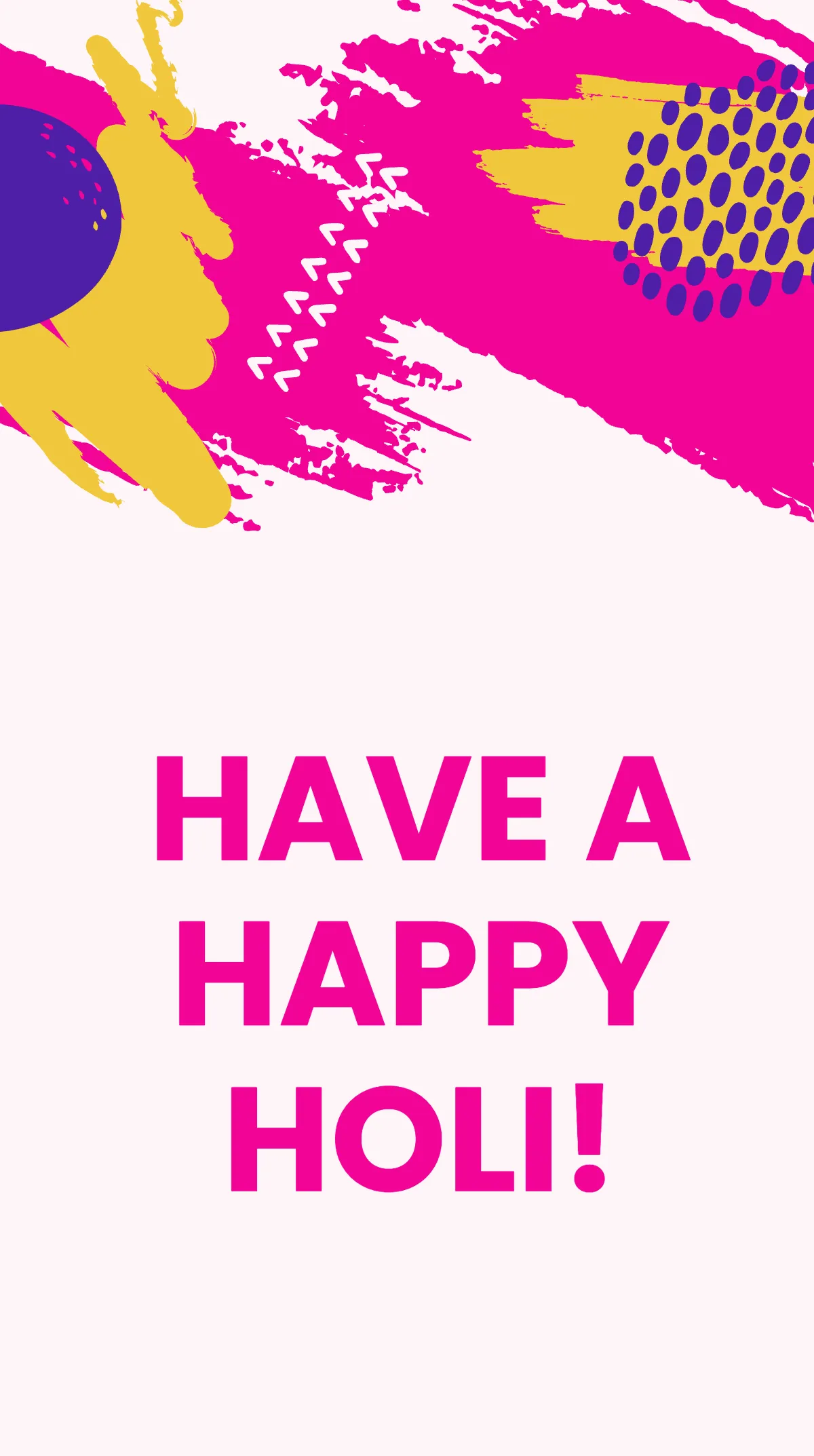 Holi Festival Quote Instagram Story Template