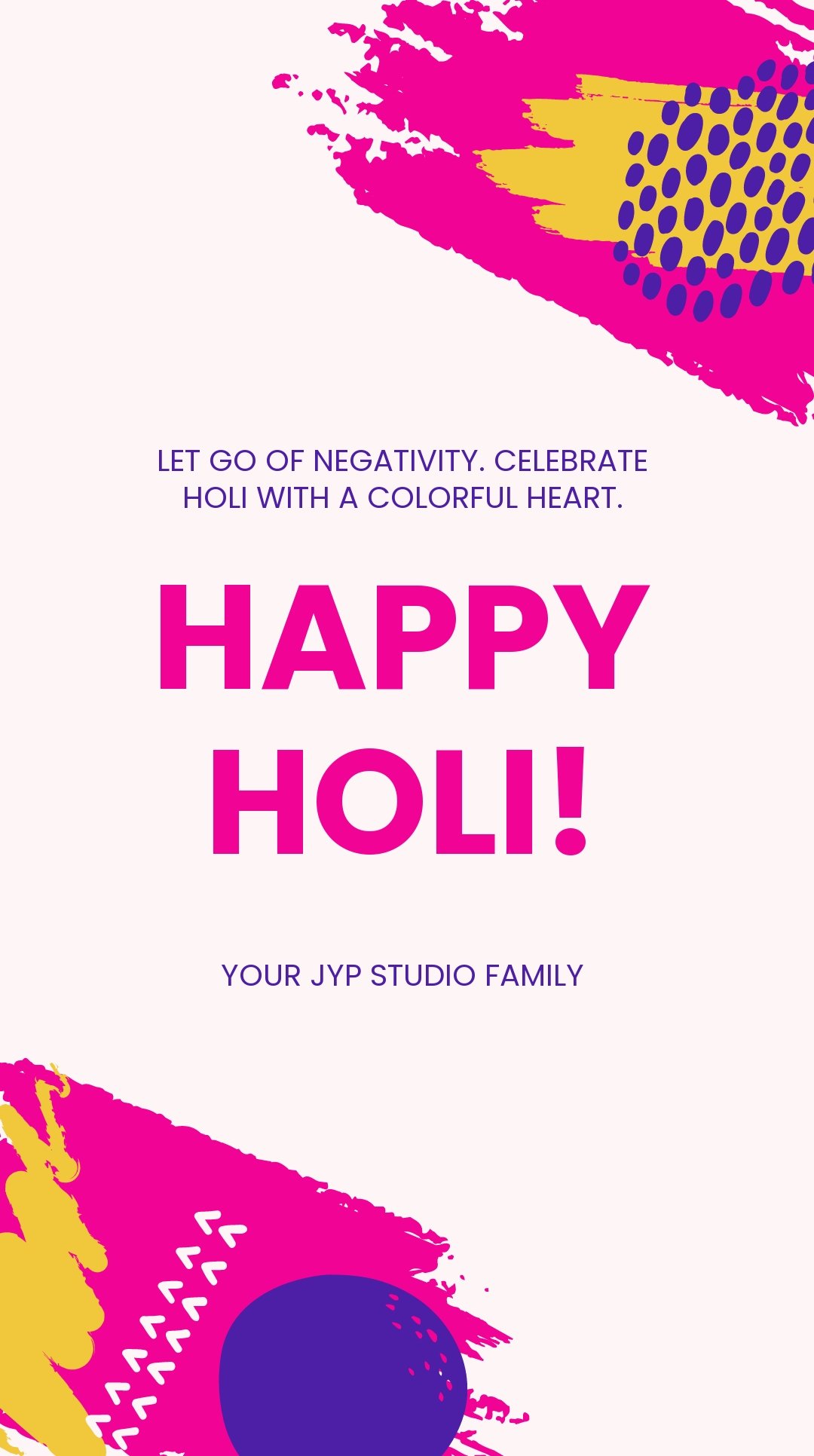 Free Holi Festival Quote Instagram Story Template