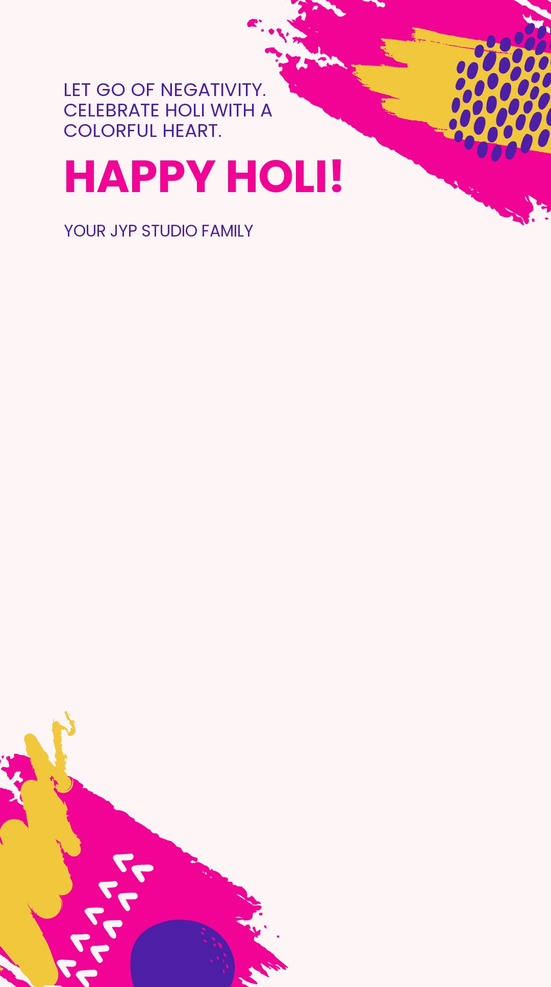 Holi Festival Quote Snapchat Geofilter Template