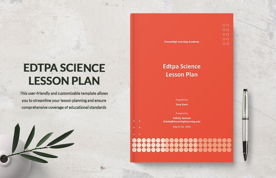 Edtpa Science Lesson Plan Template