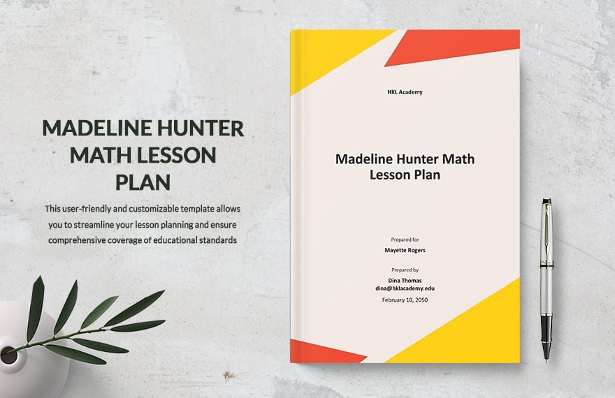 Madeline Hunter Math Lesson Plan Template