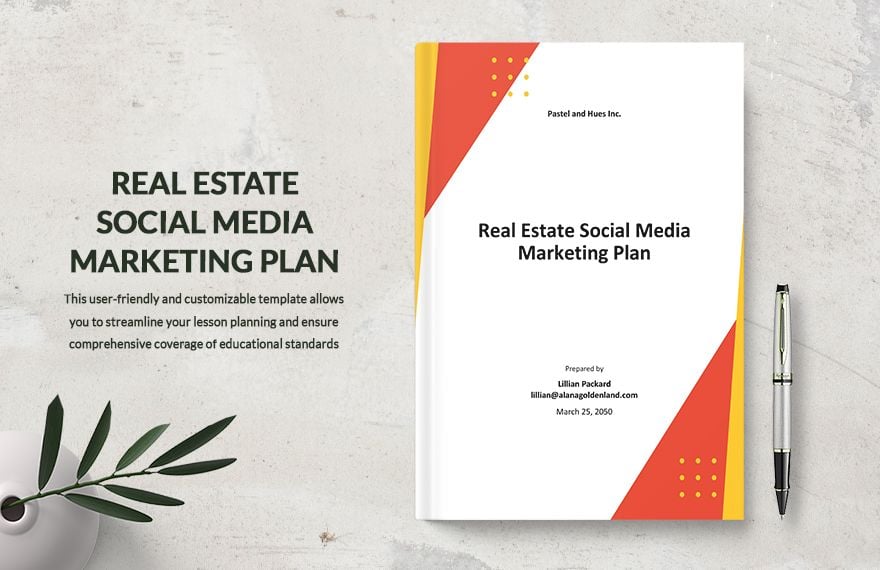 Real Estate Social Media Marketing Plan Template in Word, Google Docs, PDF, Apple Pages