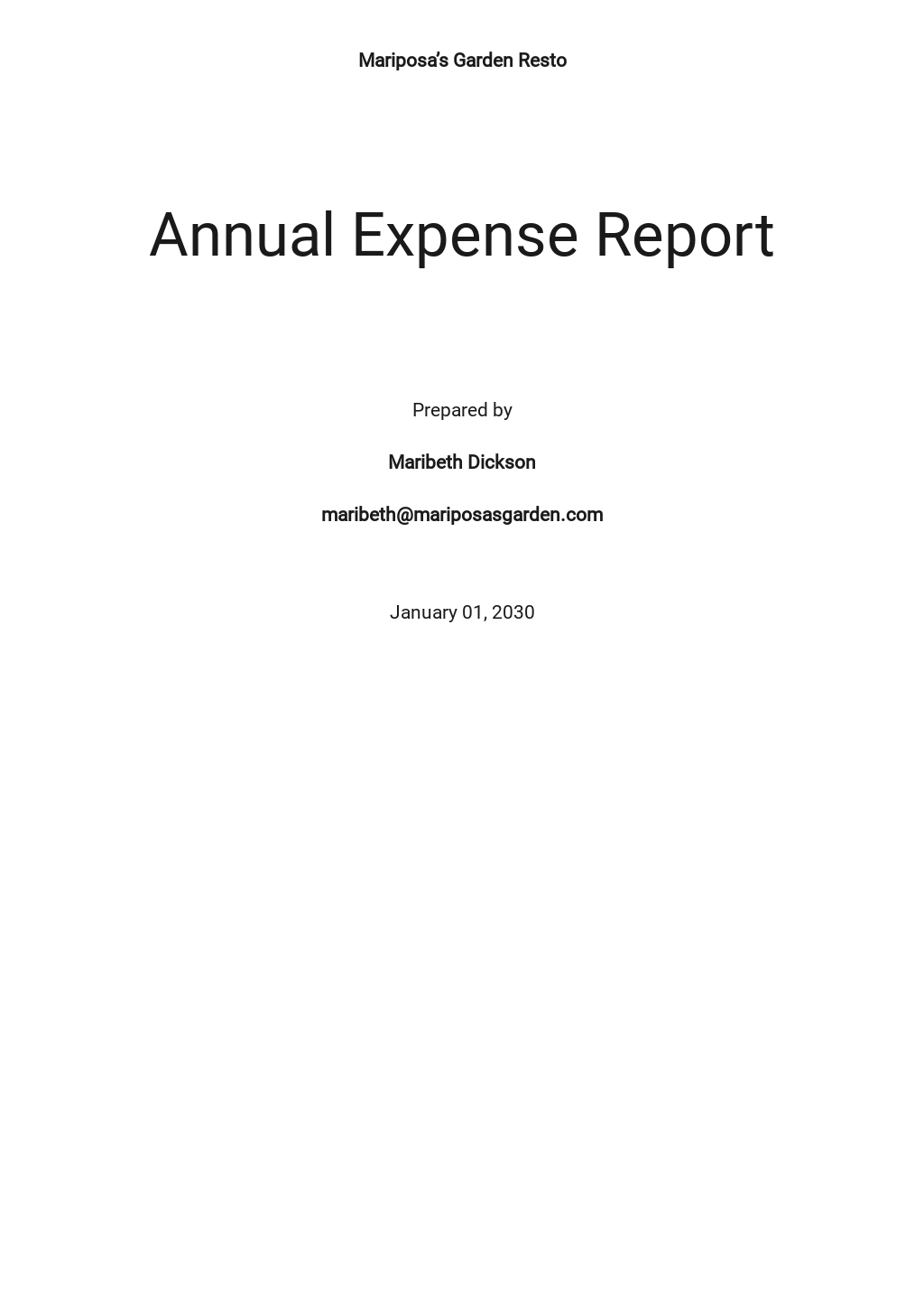Free Annual Expense Report Template.jpe