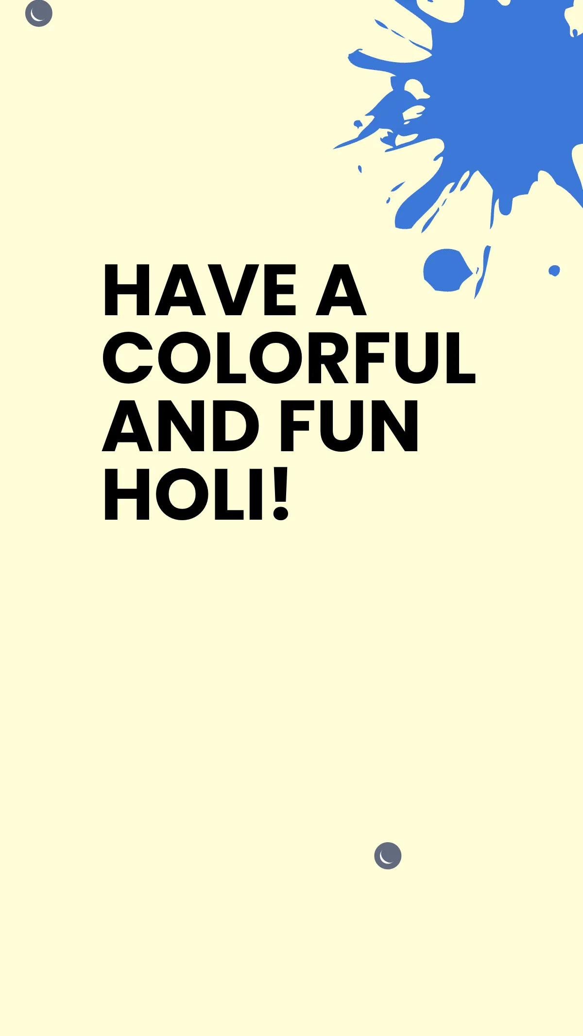 Free Holi Celebration Instagram Story Template to Edit Online