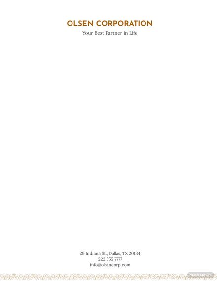 FREE Vintage Letterhead Google Docs Template Download