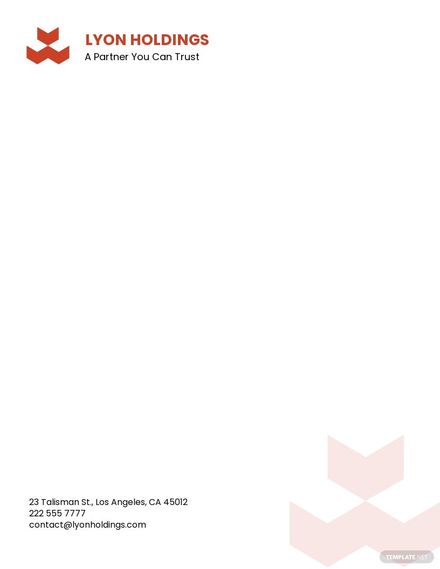 Formal Company Letterhead Template [Free JPG] Google Docs, Word