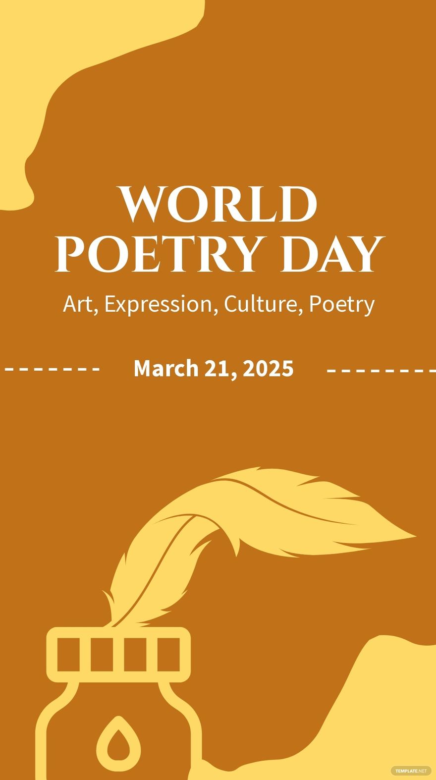 World Poetry Day Instagram Story Template.jpe