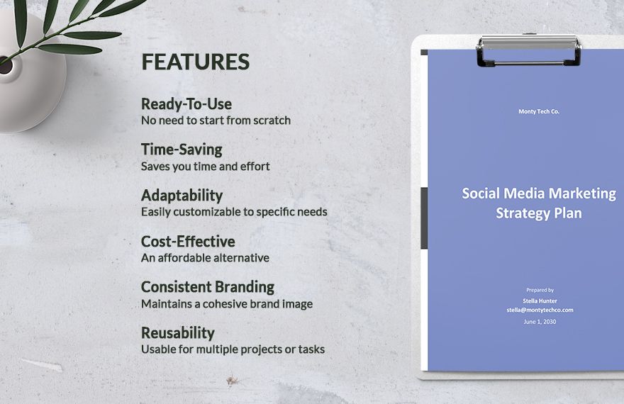 Social Media Marketing Strategy Plan Template