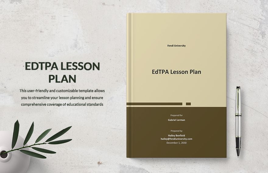 EdTPA Lesson Plan Template