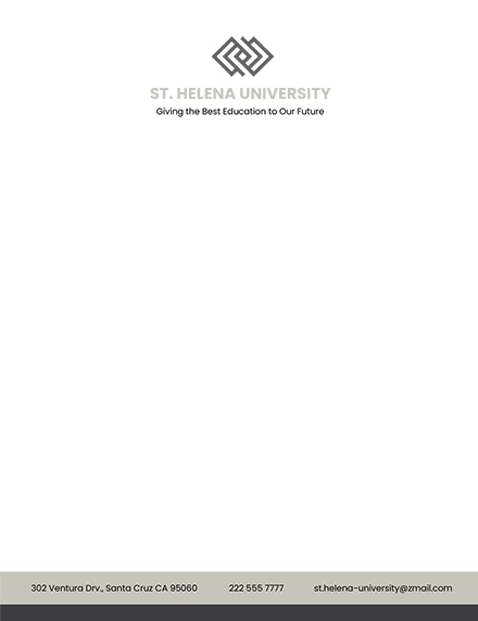 14+ University Letterhead Word Templates - Free Downloads | Template.net