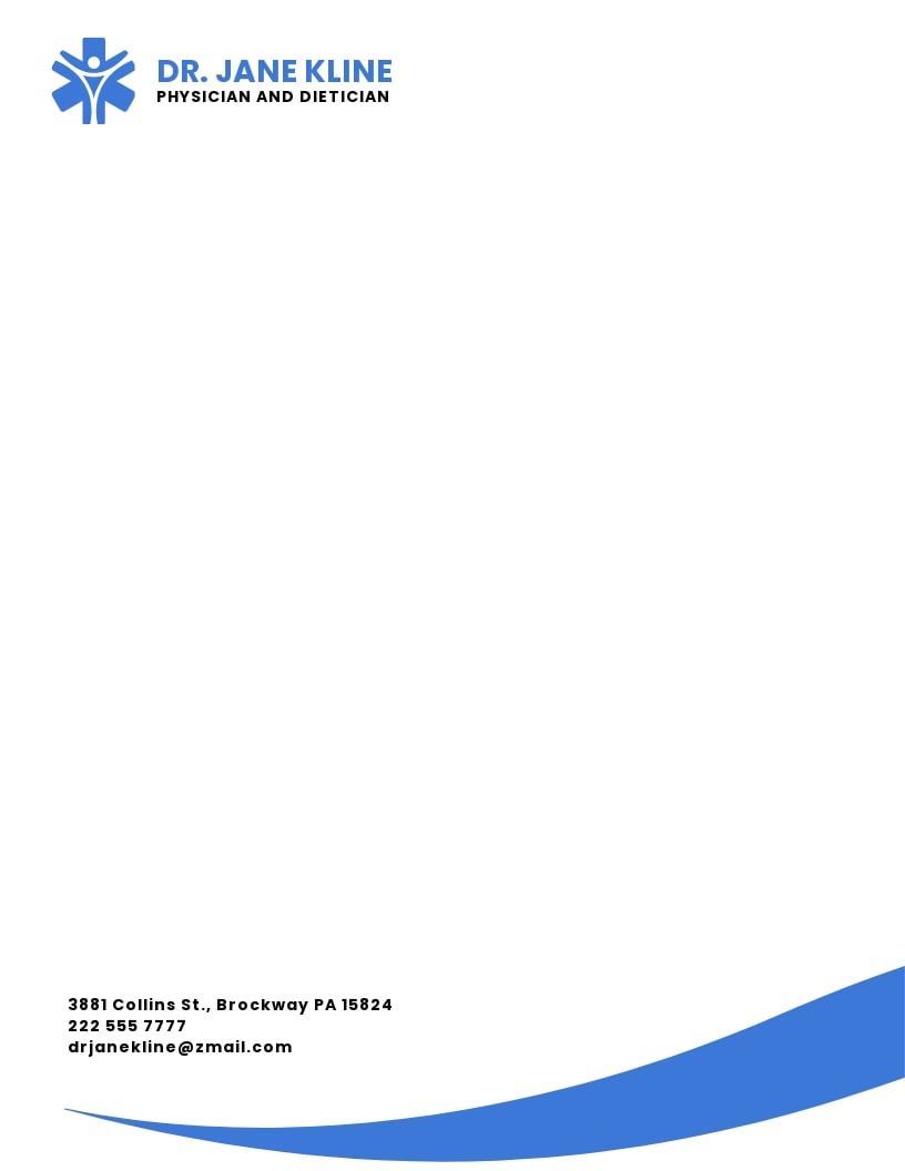 FREE Physician Letterhead Google Docs Template Download