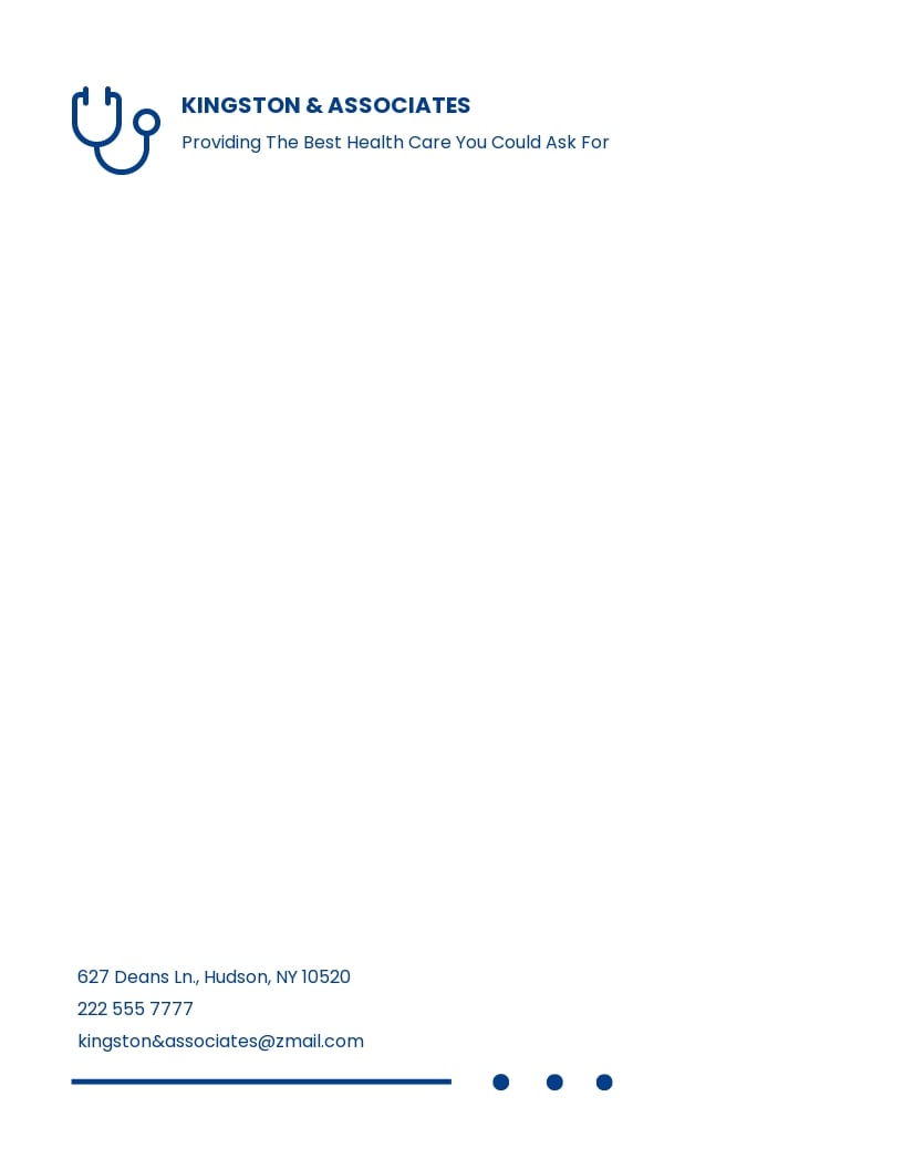 Physicians Office Letterhead Template in Word, Google Docs