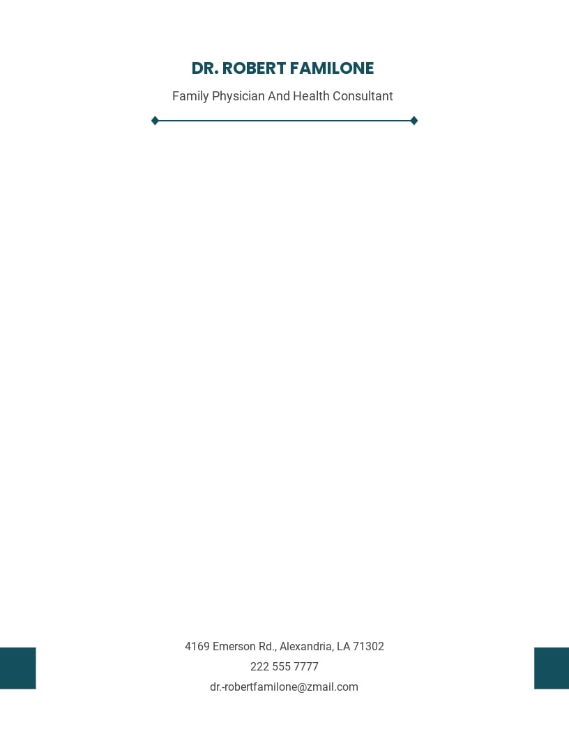 Family Physician Letterhead Template in Word, Google Docs