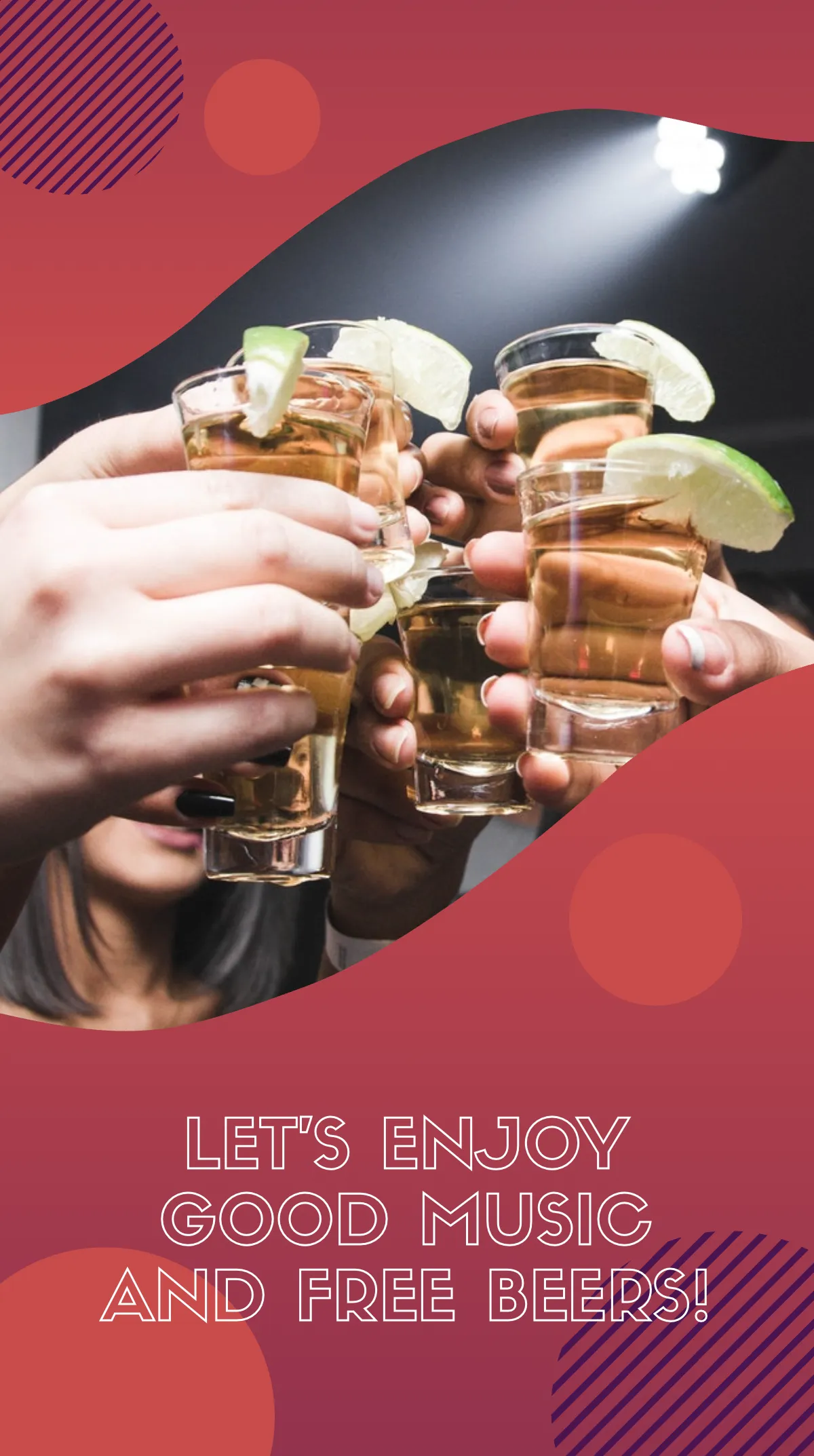 Free Club Event Instagram Story Template to Edit Online