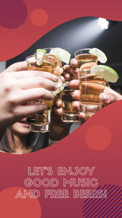 Free Club Event Instagram Story Template to Edit Online
