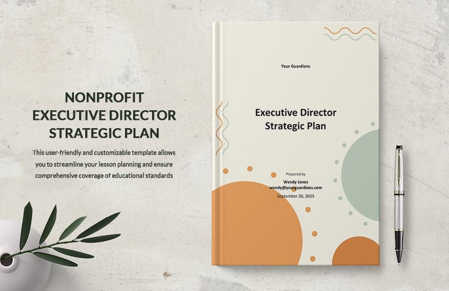 Nonprofit Executive Director Strategic Plan Template