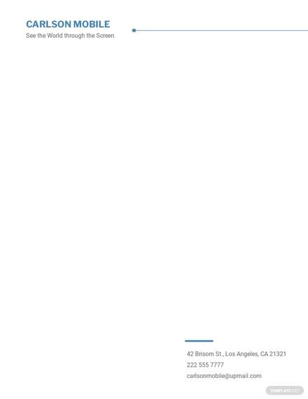 Letterhead Proof of Employment Template