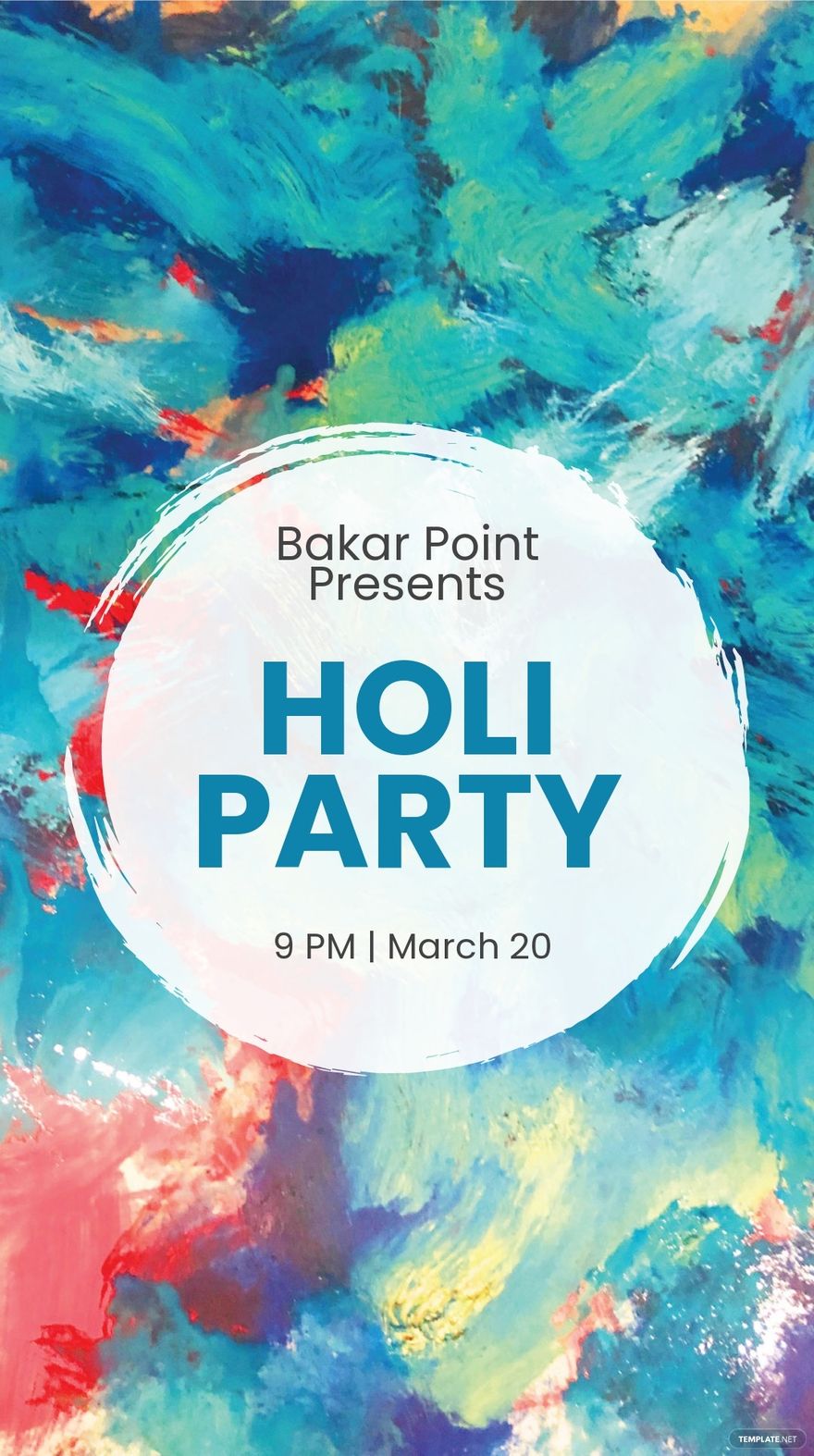 Holi Party Instagram Story Template - Edit Online & Download