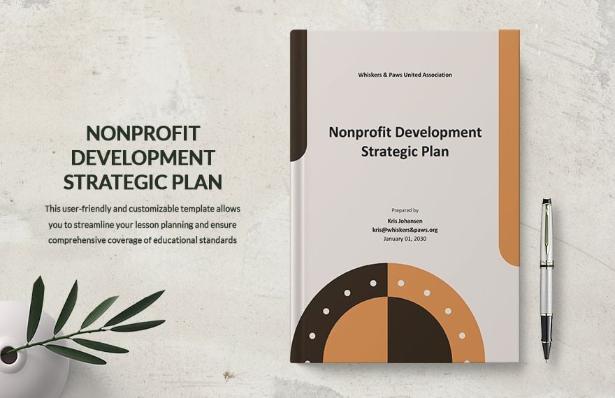 Nonprofit Development Strategic Plan Template