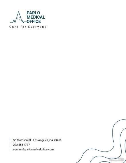 Medical Office Letterhead Template in Word, Google Docs