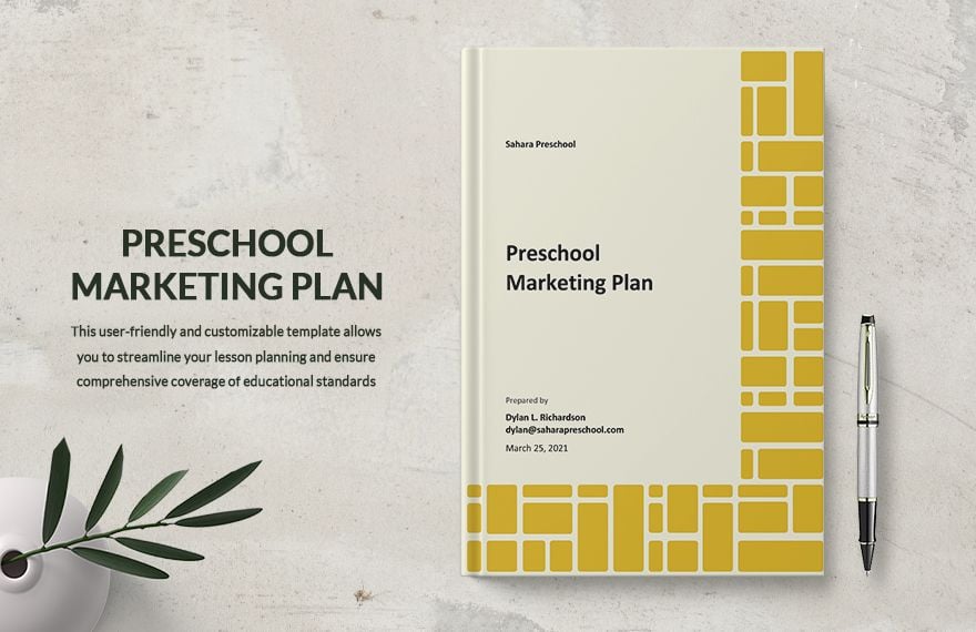 Preschool Marketing Plan Template