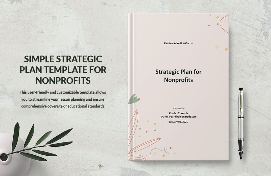 Simple Strategic Plan Template for Nonprofits