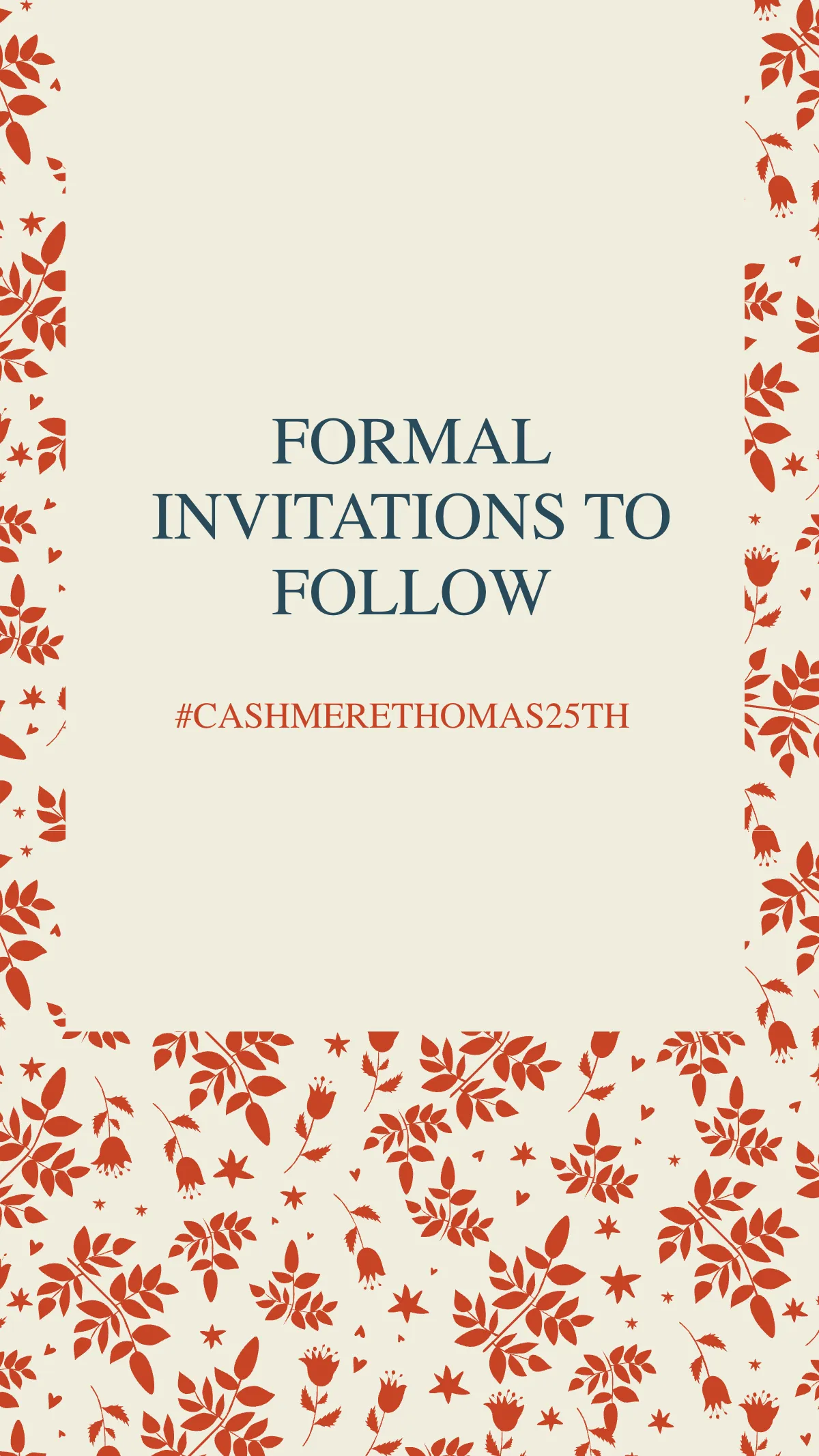 Free Save The Date Invitation Instagram Story Template to Edit Online