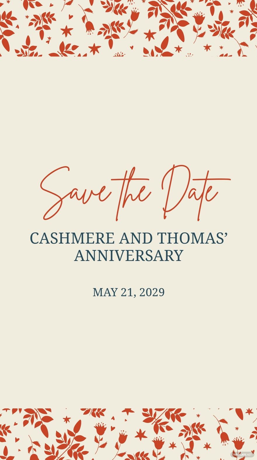 Save The Date Invitation Instagram Story Template