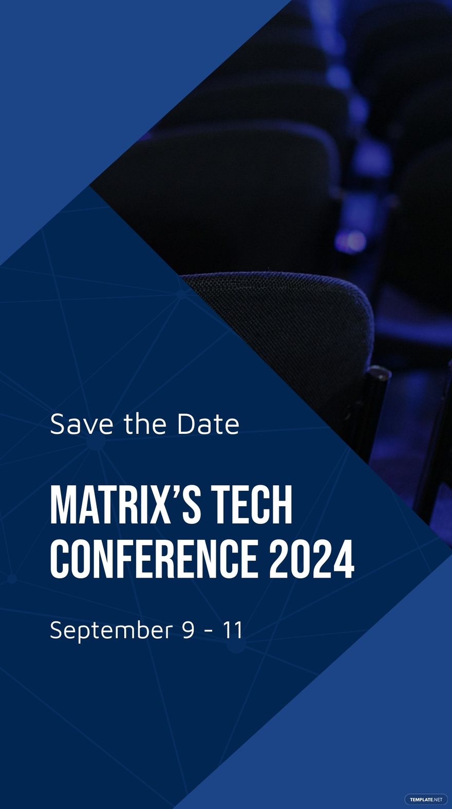Conference Save The Date Whatsapp Post Template