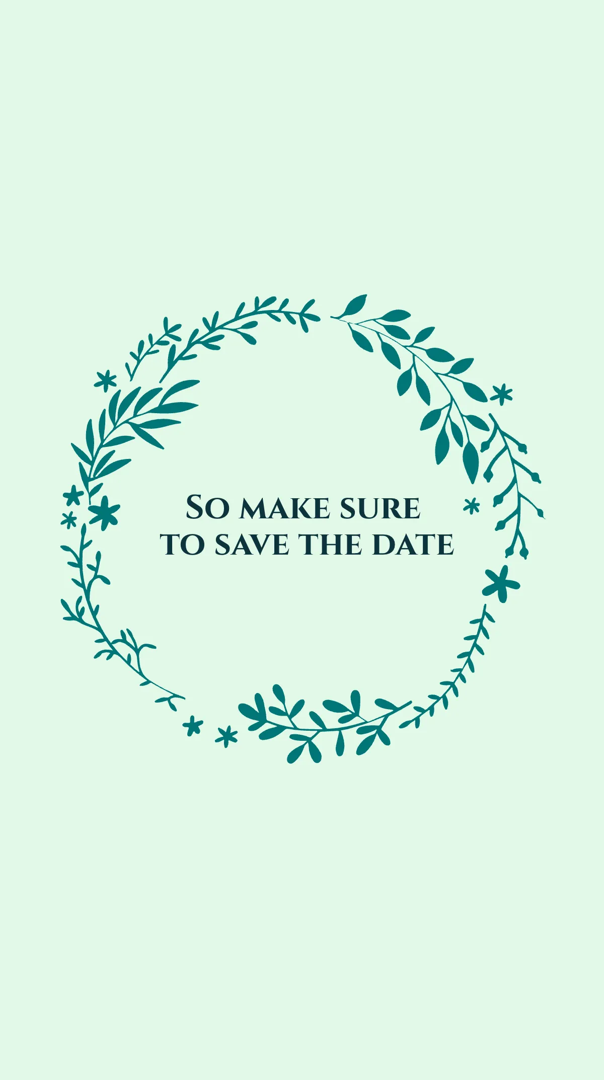 Free Modern Save The Date Instagram Story Template to Edit Online