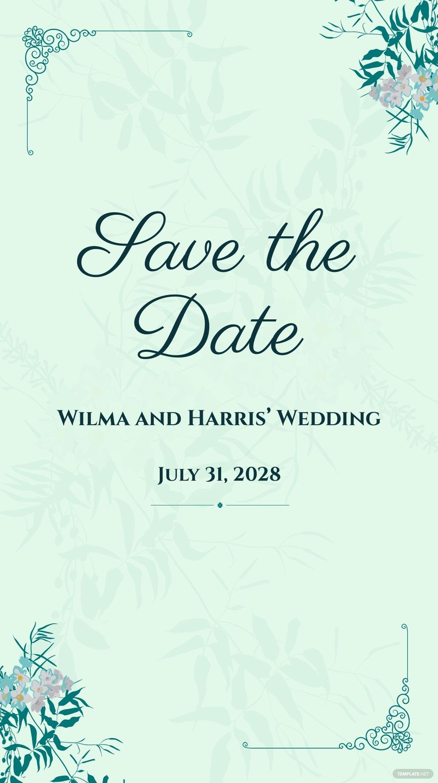 Free Modern Save The Date Instagram Story Template