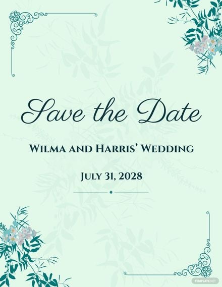 Modern Save The Date Flyer Template