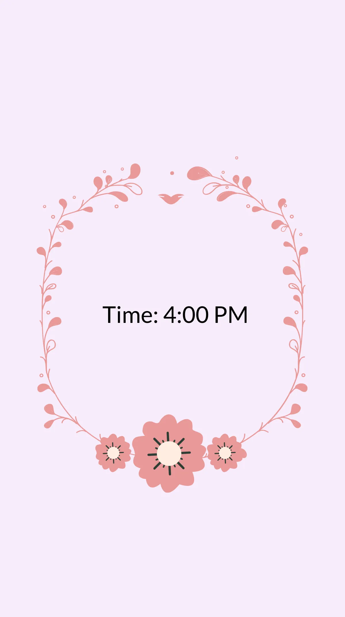 Free Floral Save The Date Instagram Story Template to Edit Online