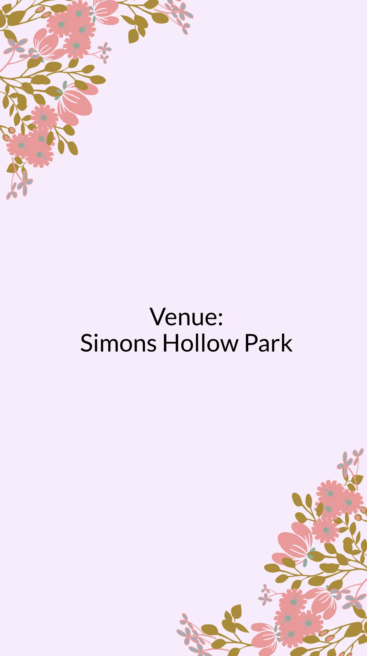 Free Floral Save The Date Instagram Story Template to Edit Online