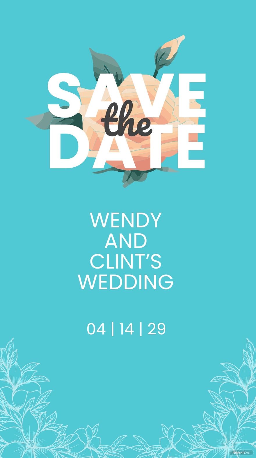 Wedding Save The Date Instagram Story Template