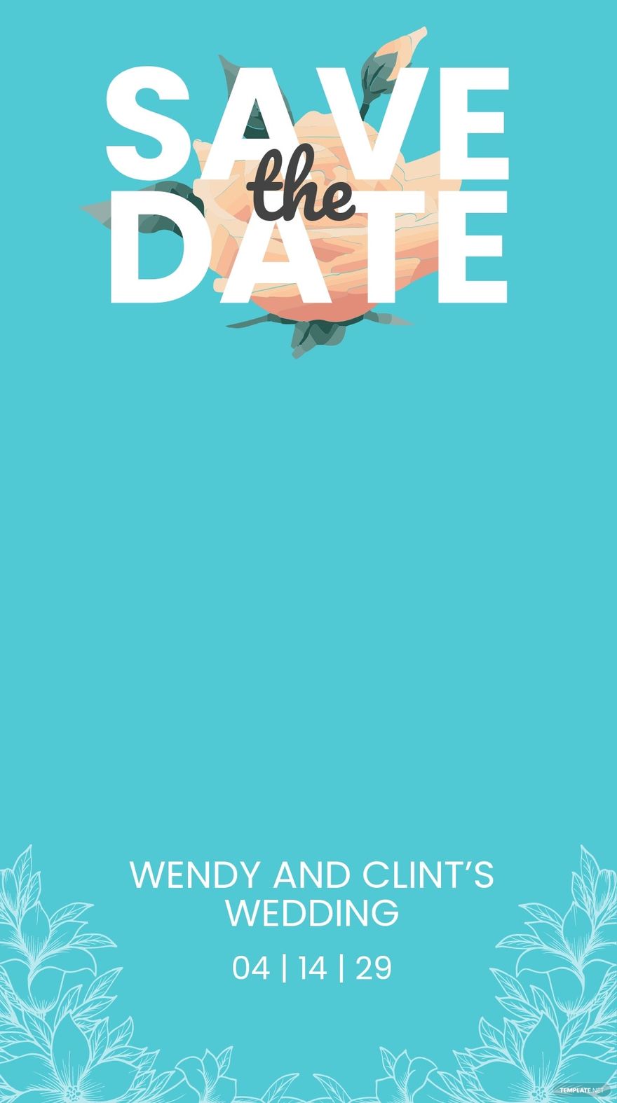 Wedding Save The Date Snapchat Geofilter Template